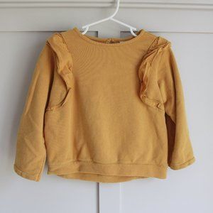 Zara Baby Girl Ruffled Sweatshirt